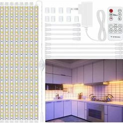 Best deal โ 8 PCS Under Cabinet Lighting Kit, Bright Under Cabinet Lights, Flexible Led Strip Lights With RF Remote And Power Adapter, For Kitchen Cabinets Shelf Desk Counter, 2700K Warm White, 13ft 4000k - Neutral White ๐ 25 Best deal โ 8 PCS Under Cabinet Lighting Kit, Bright Under Cabinet Lights, Flexible Led Strip Lights With RF Remote And Power Adapter, For Kitchen Cabinets Shelf Desk Counter, 2700K Warm White, 13ft 4000k - Neutral White ๐ -Lighting & Ceiling Fans Shop 51 PD2 J8uL. AC