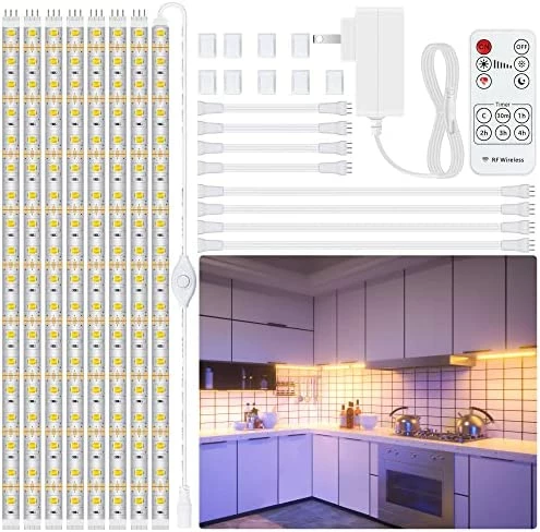 Best deal โ 8 PCS Under Cabinet Lighting Kit, Bright Under Cabinet Lights, Flexible Led Strip Lights With RF Remote And Power Adapter, For Kitchen Cabinets Shelf Desk Counter, 2700K Warm White, 13ft 4000k - Neutral White ๐ 14 Best deal โ 8 PCS Under Cabinet Lighting Kit, Bright Under Cabinet Lights, Flexible Led Strip Lights With RF Remote And Power Adapter, For Kitchen Cabinets Shelf Desk Counter, 2700K Warm White, 13ft 4000k - Neutral White ๐ - Image 12