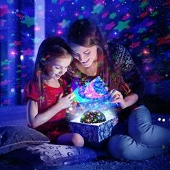 Discount 🌟 Kids Star Night Light Projector 360 Degree Rotating Moon Star Nightlight For 2-12 Year Old Baby 👧 Girls Gifts Night Lights For Nursery Children Room|Party|Birthday 🎁 Christmas Decor Toys (Pink) 🎁 -Lighting & Ceiling Fans Shop 510K9ulugOL