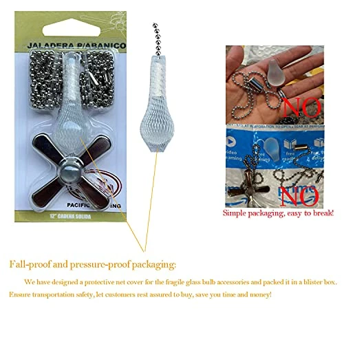 Top 10 🛒 Sunswan Ceiling Fan Pull Chain, 2pcs 3mm Diameter Beaded Ball Fan Pull Chain , 13.6 Inches Fan Pulls Set With Connector(Nickel ) 🌟 6 Top 10 🛒 Sunswan Ceiling Fan Pull Chain, 2pcs 3mm Diameter Beaded Ball Fan Pull Chain , 13.6 Inches Fan Pulls Set With Connector(Nickel ) 🌟 - Image 4