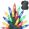 Brand new 🧨 50 LED Outdoor 🎄 Christmas Lights, 16 FT Battery Operated Mini String Lights With 8 Modes & Timer, Xmas Tree Lights Waterproof For Patio Garden Party Wedding Holiday Decor, Multicolor ⌛ -Lighting & Ceiling Fans Shop 510SjfIzdzL