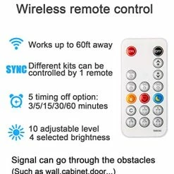 Discount π Under Cabinet LED Lighting Kit, 6 PCS LED Strip Lights With Remote Control Dimmer And Adapter, Dimmable For Kitchen Cabinet,Counter,Shelf,TV Back,Showcase 2700K Warm White,Bright 1500lm,Timing β¨ 14 Discount π Under Cabinet LED Lighting Kit, 6 PCS LED Strip Lights With Remote Control Dimmer And Adapter, Dimmable For Kitchen Cabinet,Counter,Shelf,TV Back,Showcase 2700K Warm White,Bright 1500lm,Timing β¨ -Lighting & Ceiling Fans Shop 511I2AgcrRL