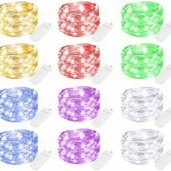 Best Sale 😀 12 Pack Led Fairy Lights Battery Operated String Lights Waterproof Silver Wire 7 Feet 20 Led Firefly Starry Moon Lights For DIY Wedding Party Bedroom Patio 🎅 Christmas (12 Pack, Warm White) 👍 -Lighting & Ceiling Fans Shop 511PDAtvUxL. AC