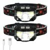 New 🤩 Headlamp Flashlight, LHKNL 1100 Lumen Ultra-Light Bright LED Rechargeable Headlight With White Red Light, 2-PACK Waterproof Motion Sensor Head Lamp, 8 Modes For Outdoor Camping Running Cycling Fishing ✔️ 1 New 🤩 Headlamp Flashlight, LHKNL 1100 Lumen Ultra-Light Bright LED Rechargeable Headlight With White Red Light, 2-PACK Waterproof Motion Sensor Head Lamp, 8 Modes For Outdoor Camping Running Cycling Fishing ✔️ -Lighting & Ceiling Fans Shop 511fbkRUSGS