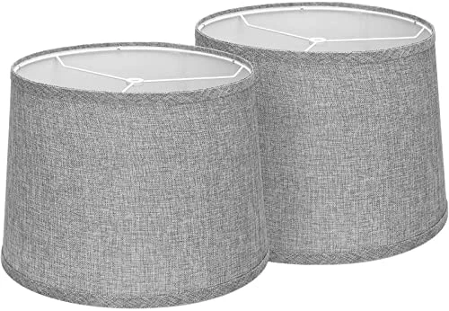 Cheap ๐ Lampshades Set Of 2, Drum Lampshades 11.6" Top X 12.6" Bottom X 9.8" High, Seaside Village Medium Lampshades (Spider Fitter), Beige Lampshades Natural Linen Hand Craft โ๏ธ 11 Cheap ๐ Lampshades Set Of 2, Drum Lampshades 11.6" Top X 12.6" Bottom X 9.8" High, Seaside Village Medium Lampshades (Spider Fitter), Beige Lampshades Natural Linen Hand Craft โ๏ธ - Image 9