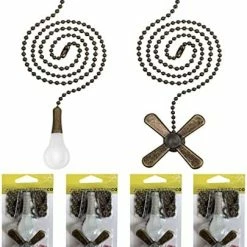 Best deal π Ceiling Fan Pull Chain, 2 Pieces 3mm Diameter Beaded Ball Fan Pull Chain, 12 Inches Fan Pulls Set With Connector (ORB) π 24 Best deal π Ceiling Fan Pull Chain, 2 Pieces 3mm Diameter Beaded Ball Fan Pull Chain, 12 Inches Fan Pulls Set With Connector (ORB) π -Lighting & Ceiling Fans Shop 512bcj XjbL. AC 1