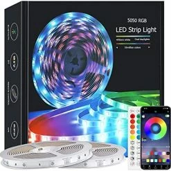 New ❤️ 100ft Led Lights For Bedroom, APP Control Music Sync Color Changing,Ultra Long RGB 5050 Led Strip Lights With 44Keys IR Remote For 🎄 Christmas Room Home Decoration 💯 -Lighting & Ceiling Fans Shop 5137AZAxKJL. AC
