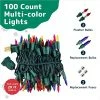 Best Pirce 🥰 Prextex ❄ Christmas Lights (20 Feet, 100 Lights) – Multi Color ❄ Christmas Tree Lights With Green Wire - Indoor/Outdoor Waterproof String Lights - Warm Multi Color Twinkle Lights 🔥