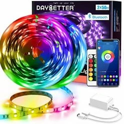 Flash Sale 🎁 Led Strip Lights 100ft (2 Rolls Of 50ft) Smart Light Strips With App Control Remote, 5050 RGB Led Lights For Bedroom, Music Sync Color Changing Lights For Room Party 🌟 18 Flash Sale 🎁 Led Strip Lights 100ft (2 Rolls Of 50ft) Smart Light Strips With App Control Remote, 5050 RGB Led Lights For Bedroom, Music Sync Color Changing Lights For Room Party 🌟 -Lighting & Ceiling Fans Shop 5148cA5i8mL. AC