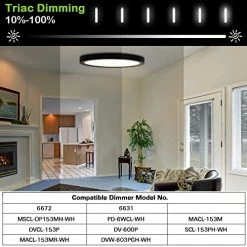Brand new 🔔 13 Inch LED Flush Mount Ceiling Light With Night Light, 24W, 2400lm, 3000K/4000K/5000K Selectable, Round Flat Panel Light, Dimmable Ceiling Light Fixture For Dining Room, Bedroom, Kitchen - Blac 😉 -Lighting & Ceiling Fans Shop 514ATYUzIaL