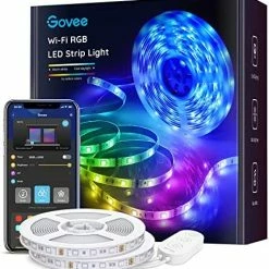 Cheapest 🛒 Smart LED Strip Lights, 16.4ft WiFi LED Light Strip Work With Alexa And Google Assistant, 16 Million Colors With App Control And Music Sync LED Lights For Bedroom, Kitchen, TV, Party, 🎄 Christmas 😉 -Lighting & Ceiling Fans Shop 514XYsIcBnL. AC