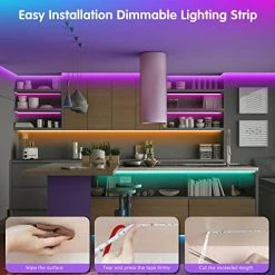 Deals 🔥 Led Lights For Bedroom 100ft (2 Rolls Of 50ft) Music Sync Color Changing LED Strip Lights With Remote And App Control 5050 RGB LED Strip, LED Lights For Room Home Party Decorat ⭐ -Lighting & Ceiling Fans Shop 514soqPV5KL