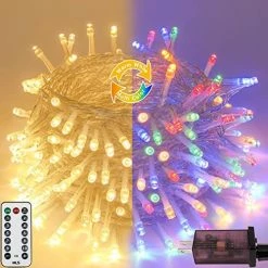 New 🔥 Extra-Long 66FT String Lights Outdoor/Indoor, 200 LED Upgraded Super Bright 🎄 Christmas Lights, Waterproof 8 Modes Plug In Fairy Lights For Bedroom Party Wedding Garden (Warm White) 🔔 -Lighting & Ceiling Fans Shop 515 owJsktL. AC