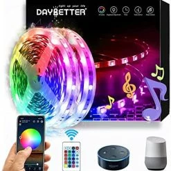 Outlet ✔️ 5050 RGB Led Light Strips Kit Work With Alexa And Google Assistant, Smart WiFi Led Strip Lights 100ft, 2 Rolls Of 50ft Led Lights For Bedroom Decoration 😀 -Lighting & Ceiling Fans Shop 515WHE0bkQL. AC