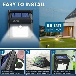 Wholesale 👍 Solar Outdoor Lights Wireless Security Motion Sensor Outdoor Lights Solar Lights Outdoor Waterproof For Front Door,Backyard,Steps,Garage,Garden (400LM,4 Packs) 🧨 -Lighting & Ceiling Fans Shop 515epeBXRWL