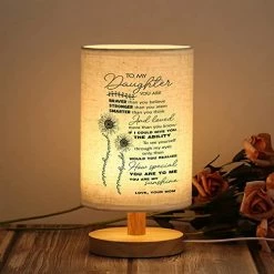 Cheap 🔥 Daughter Gifts From Dad - Gifts For Daughter，Birthday Gifts For Daughter Adult，Father To Daughter Gifts Fabric Wooden Lamp Of Bedroom For 🔔 Christmas 🎂 Birthday Anniversary Wedding Graduation Gift Dear Dad 🔥 -Lighting & Ceiling Fans Shop 515ujuRaC5L. AC