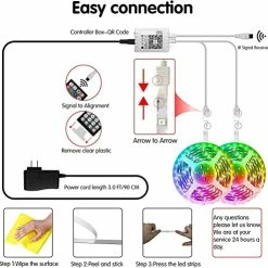 Brand new ๐คฉ LED Strip Lights, 100ft (2 Rolls Of 50ft) Rope Light Strips With 44-Key Remote, RGB 5050 Color Changing Music Sync Led Strip, Phone App Control Led Lights For Bedroom, Living Room Home Decoration ๐งจ 13 Brand new ๐คฉ LED Strip Lights, 100ft (2 Rolls Of 50ft) Rope Light Strips With 44-Key Remote, RGB 5050 Color Changing Music Sync Led Strip, Phone App Control Led Lights For Bedroom, Living Room Home Decoration ๐งจ -Lighting & Ceiling Fans Shop 516EyoRvGNL