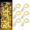 Coupon 🔥 6 Pack 7Feet Starry String Lights Waterproof Fairy String Lights 20 Micro Starry LEDs On Silvery Copper Wire CR2032 Batteries Included For Wedding Centerpiece Party 🎄 Christmas Table Decor Warm Whit 🔔 -Lighting & Ceiling Fans Shop 516l91qHhPL