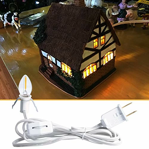 Flash Sale ๐ Accessory Cord With One LED Light Bulb - 6 Feet UL-Listed White Cord With On/Off Switch Plugs - Perfect For Holiday Decorations And Craft Projects, 2 Pack โ 9 Flash Sale ๐ Accessory Cord With One LED Light Bulb - 6 Feet UL-Listed White Cord With On/Off Switch Plugs - Perfect For Holiday Decorations And Craft Projects, 2 Pack โ - Image 7