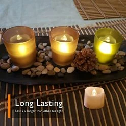 Top 10 🔥 Flameless Tea Lights Candles, Last 5days Longer Battery Operated LED Votive Candles, 12 Pcs Flickering Tealights With Warm White Light For Wedding, Valentine's Day, 🎃 Halloween, 🎄 Christmas ⌛ -Lighting & Ceiling Fans Shop 517f9dRDUjL