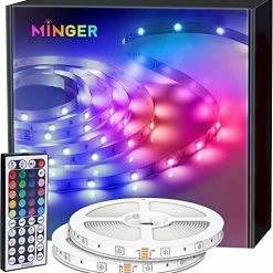 Discount ✔️ LED Strip Lights 16.4ft, RGB Color Changing LED Lights For Home, Kitchen, Bedroom, Dorm Room, Bar, LED Lights For 🎄 Christmas Decorations With IR Remote Control, 5050 LEDs, DIY Mode 👍 -Lighting & Ceiling Fans Shop 517iz8NJOTL. AC