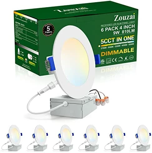 New ❤️ 12 Pack 6 Inch 5CCT Ultra-Thin LED Recessed Ceiling Light With Junction Box, 2700K-5000K Selectable, Dimmable Led Downlight,13W Eqv 120W, Led Can Lights- ETL 1 Pack 5cct 😍 17 New ❤️ 12 Pack 6 Inch 5CCT Ultra-Thin LED Recessed Ceiling Light With Junction Box, 2700K-5000K Selectable, Dimmable Led Downlight,13W Eqv 120W, Led Can Lights- ETL 1 Pack 5cct 😍 - Image 15