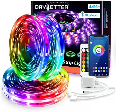 Flash Sale 🎁 Led Strip Lights 100ft (2 Rolls Of 50ft) Smart Light Strips With App Control Remote, 5050 RGB Led Lights For Bedroom, Music Sync Color Changing Lights For Room Party 🌟 11 Flash Sale 🎁 Led Strip Lights 100ft (2 Rolls Of 50ft) Smart Light Strips With App Control Remote, 5050 RGB Led Lights For Bedroom, Music Sync Color Changing Lights For Room Party 🌟 - Image 9