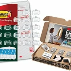 Best Pirce π₯ Outdoor Light Clips, Damage Free Hanging Light Clips With Adhesive Strips, Wall Clips For Hanging Outdoor π Christmas Decorations, Lights And Cables, 20 Clear Clips And 24 Command Strips π 21 Best Pirce π₯ Outdoor Light Clips, Damage Free Hanging Light Clips With Adhesive Strips, Wall Clips For Hanging Outdoor π Christmas Decorations, Lights And Cables, 20 Clear Clips And 24 Command Strips π -Lighting & Ceiling Fans Shop 518ah6qsJGL. AC