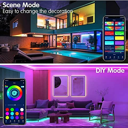 Brand new ๐คฉ LED Strip Lights, 100ft (2 Rolls Of 50ft) Rope Light Strips With 44-Key Remote, RGB 5050 Color Changing Music Sync Led Strip, Phone App Control Led Lights For Bedroom, Living Room Home Decoration ๐งจ 4 Brand new ๐คฉ LED Strip Lights, 100ft (2 Rolls Of 50ft) Rope Light Strips With 44-Key Remote, RGB 5050 Color Changing Music Sync Led Strip, Phone App Control Led Lights For Bedroom, Living Room Home Decoration ๐งจ - Image 3