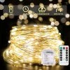 Flash Sale 👍 SUDDUS 66ft 200 LED Outdoor String Lights, Warm White Fairy Lights Battery Operated With Remote, Led Twinkle Lights For Bedroom, Dorm, Patio, Tapestry, Backyard, Garden, ❄ Christmas, Party, Indoor 🔥 -Lighting & Ceiling Fans Shop 518uFZoVszL