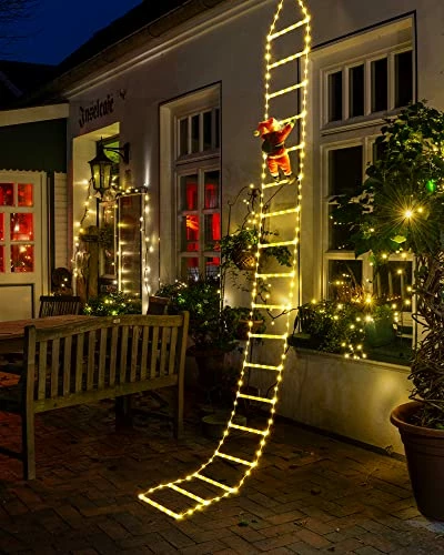 Top 10 ๐ LED ๐ Christmas Lights - 10ft ๐ Christmas Decorative Ladder Lights With Santa Claus, ๐ Christmas Decorations Lights For Indoor Outdoor, Window, Garden, Home, Wall, Xmas Tree Decor (Warm White) ๐ 3 Top 10 ๐ LED ๐ Christmas Lights - 10ft ๐ Christmas Decorative Ladder Lights With Santa Claus, ๐ Christmas Decorations Lights For Indoor Outdoor, Window, Garden, Home, Wall, Xmas Tree Decor (Warm White) ๐