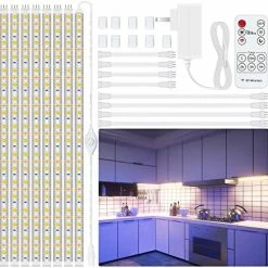 Best deal โ 8 PCS Under Cabinet Lighting Kit, Bright Under Cabinet Lights, Flexible Led Strip Lights With RF Remote And Power Adapter, For Kitchen Cabinets Shelf Desk Counter, 2700K Warm White, 13ft 4000k - Neutral White ๐ 19 Best deal โ 8 PCS Under Cabinet Lighting Kit, Bright Under Cabinet Lights, Flexible Led Strip Lights With RF Remote And Power Adapter, For Kitchen Cabinets Shelf Desk Counter, 2700K Warm White, 13ft 4000k - Neutral White ๐ -Lighting & Ceiling Fans Shop 5192hpmpqiL. AC