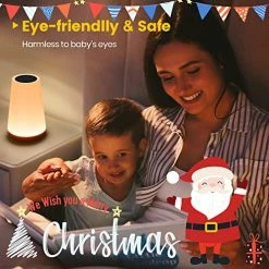 Best reviews of 🛒 Touch Lamp, Portable Table Sensor Control Bedside Lamps With Quick USB Charging Port, 5 Level Dimmable Warm White Light & 13 Color Changing RGB For Bedroom/Office/Hallways 1-wood 🔔 -Lighting & Ceiling Fans Shop 5194foNGXXL