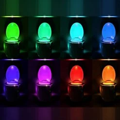 Flash Sale ✨ Toilet Bowl Night Light With Motion Sensor - LED Bathroom Light, Funny 🎁 Christmas Gifts Idea For Men, Dad, Husband - Unique Cool Gadget, Fun 🥳 Birthday Gag Gift For 👩 Women - Men Stocking Stuffers 😀 -Lighting & Ceiling Fans Shop 519PT5F06WL