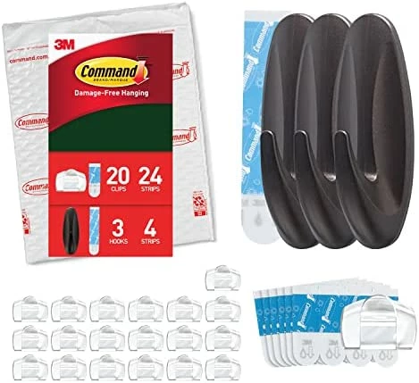 Best Pirce π₯ Outdoor Light Clips, Damage Free Hanging Light Clips With Adhesive Strips, Wall Clips For Hanging Outdoor π Christmas Decorations, Lights And Cables, 20 Clear Clips And 24 Command Strips π 13 Best Pirce π₯ Outdoor Light Clips, Damage Free Hanging Light Clips With Adhesive Strips, Wall Clips For Hanging Outdoor π Christmas Decorations, Lights And Cables, 20 Clear Clips And 24 Command Strips π - Image 11