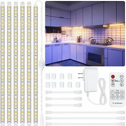 Best deal โ 8 PCS Under Cabinet Lighting Kit, Bright Under Cabinet Lights, Flexible Led Strip Lights With RF Remote And Power Adapter, For Kitchen Cabinets Shelf Desk Counter, 2700K Warm White, 13ft 4000k - Neutral White ๐ 21 Best deal โ 8 PCS Under Cabinet Lighting Kit, Bright Under Cabinet Lights, Flexible Led Strip Lights With RF Remote And Power Adapter, For Kitchen Cabinets Shelf Desk Counter, 2700K Warm White, 13ft 4000k - Neutral White ๐ -Lighting & Ceiling Fans Shop 519yDfh3O9L. AC