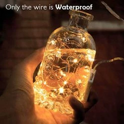 Wholesale ⌛ 12 Pack Fairy Lights Battery Operated, 6.6ft 20 LED Mini Waterproof Copper String Lights, Flexible Firefly Starry Moon Lights For Chrismas, Wedding Marson Jar, Warm White,Battery Included 😍