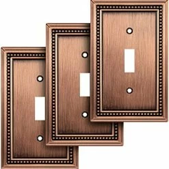 Budget 🔥 Sunken Pearls Decorative Wall Plate Switch Plate Outlet Cover (Single Duplex, 2PK, Antique Brass) 👍 -Lighting & Ceiling Fans Shop 51BUg1S3FcL. AC