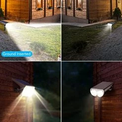 Budget 😀 Solar Lights Outdoor Waterproof, 56 LED Solar Garden Pathway Lights, 3 Lighting Modes Solar Powered Landscape Lights For Outdoor 🎁 Christmas Decorations Cool White 😀 -Lighting & Ceiling Fans Shop 51BxvsLDptL