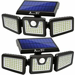 Wholesale 🧨 Solar Lights Outdoor, 2 Pack AmeriTop 128 LED 800LM Cordless LED Solar Motion Sensor Lights; 3 Adjustable Heads, 270°Wide Angle Illumination, IP65 Waterproof, Security LED Flood Light(Daylight) 🎉