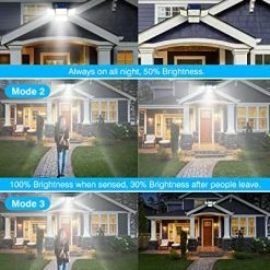 Outlet ⌛ Solar Outdoor Lights, 250 LED Motion Sensor Lights, 3 Modes IP68 Waterproof Solar Motion Lights For Yard Patio Garden Pathway Porch, 2Pack ✔️ 14 Outlet ⌛ Solar Outdoor Lights, 250 LED Motion Sensor Lights, 3 Modes IP68 Waterproof Solar Motion Lights For Yard Patio Garden Pathway Porch, 2Pack ✔️ -Lighting & Ceiling Fans Shop 51CEvrfrjGL