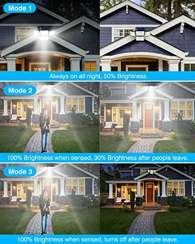 Outlet ⌛ Solar Outdoor Lights, 250 LED Motion Sensor Lights, 3 Modes IP68 Waterproof Solar Motion Lights For Yard Patio Garden Pathway Porch, 2Pack ✔️ 7 Outlet ⌛ Solar Outdoor Lights, 250 LED Motion Sensor Lights, 3 Modes IP68 Waterproof Solar Motion Lights For Yard Patio Garden Pathway Porch, 2Pack ✔️ - Image 5
