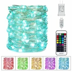 Budget 😍 Color Changing Fairy String Lights - 33 Ft 100 LED USB Silver Wire Lights With Remote And Timer, Starry Fairy Lights For Bedroom Party Craft Indoor 🎁 Christmas Decoration, 16 Colors, Adapter Included 🛒