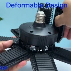 Best deal ⌛ 2 Pack LED Garage Light,200W Garage Light 20000lm Deformable Garage Lights Ceiling Shop Light With 7+1 Adjustable Panel,6500K Daylight Folding Screw In Garage Lighting Bulb E26/E27 For Workshop Garage ⭐ -Lighting & Ceiling Fans Shop 51COD6Uj0RL