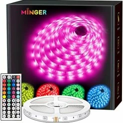 Discount ✔️ LED Strip Lights 16.4ft, RGB Color Changing LED Lights For Home, Kitchen, Bedroom, Dorm Room, Bar, LED Lights For 🎄 Christmas Decorations With IR Remote Control, 5050 LEDs, DIY Mode 👍 -Lighting & Ceiling Fans Shop 51CfmZ9HSL. AC