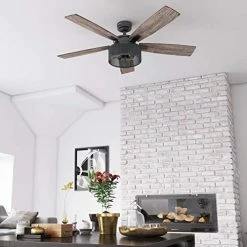 Discount ⭐ Rnegie - 52-in Dual Mount Indoor Fan With Remote Control - LED Ceiling Fan With Light - Industrial Room Fan With Dual Finish Blades - Model 50614-01 (Matte Black) ✔️ 14 Discount ⭐ Rnegie - 52-in Dual Mount Indoor Fan With Remote Control - LED Ceiling Fan With Light - Industrial Room Fan With Dual Finish Blades - Model 50614-01 (Matte Black) ✔️ -Lighting & Ceiling Fans Shop 51Ch04uFVgL
