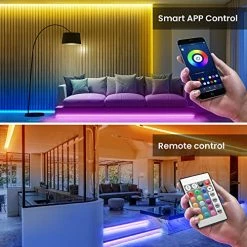 Wholesale ❤️ 100ft Bluetooth LED Strip Lights, SMD5050 Music Sync LED Lights Strip, RGB Color Changing LED Lights With Remote,Smart Phone APP Control, LED Lights For Bedroom,TV,Room DIY (APP+Remote +Mic/50ftx2) 🥰 -Lighting & Ceiling Fans Shop 51CmPkn4jIL