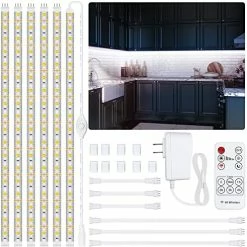 Best deal โ 8 PCS Under Cabinet Lighting Kit, Bright Under Cabinet Lights, Flexible Led Strip Lights With RF Remote And Power Adapter, For Kitchen Cabinets Shelf Desk Counter, 2700K Warm White, 13ft 4000k - Neutral White ๐ 23 Best deal โ 8 PCS Under Cabinet Lighting Kit, Bright Under Cabinet Lights, Flexible Led Strip Lights With RF Remote And Power Adapter, For Kitchen Cabinets Shelf Desk Counter, 2700K Warm White, 13ft 4000k - Neutral White ๐ -Lighting & Ceiling Fans Shop 51DoerKiulL. AC