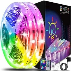 Best reviews of 😉 100ft Led Strip Lights (2 Rolls Of 50ft) Bluetooth Smart App Music Sync Color Changing RGB Led Light Strip With Remote And Power Adapter,Led Lights For Bedroom Room Home Decor Party Festiva 🤩 -Lighting & Ceiling Fans Shop 51DuztXPuLL. AC
