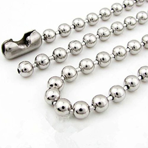 Cheapest ❤️ Beaded Pull Chain Extension,Each Chain Length 39 Inch (1 Meter) With Two Additional Matching Connectors,3.2 Mm Diameter Beaded,Silvery,4 Pack 🤩 6 Cheapest ❤️ Beaded Pull Chain Extension,Each Chain Length 39 Inch (1 Meter) With Two Additional Matching Connectors,3.2 Mm Diameter Beaded,Silvery,4 Pack 🤩 - Image 4